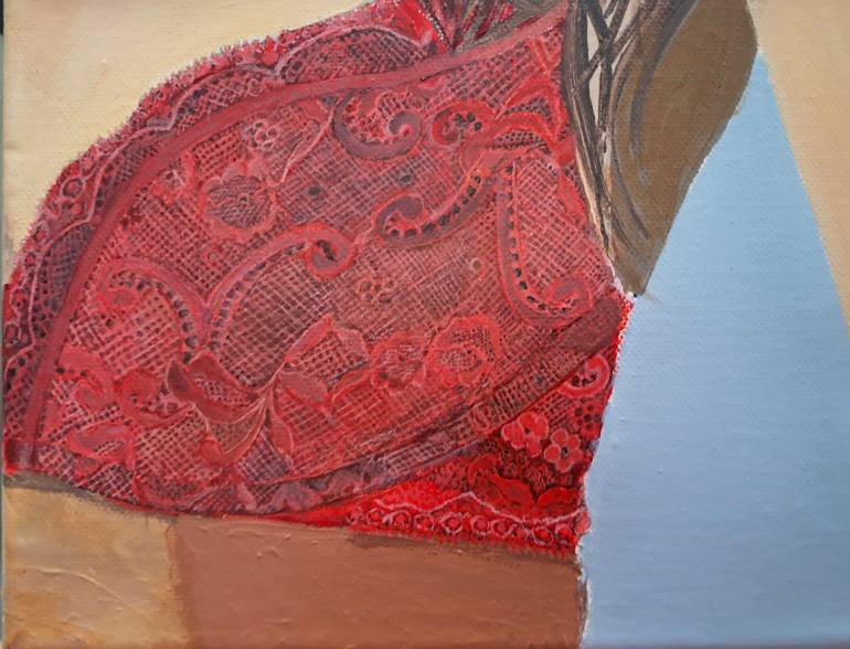 Original Modernism Women Painting by Maria Panayiotou
