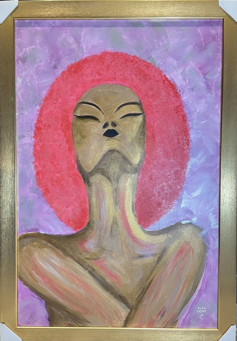 Original Abstract Women Painting by Ghada Alharbi