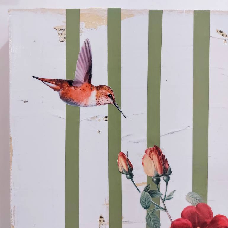 Original Abstract Expressionism Nature Mixed Media by Maryline Lemaitre