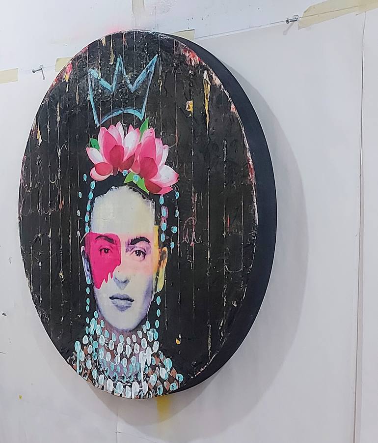 Original Abstract Expressionism Women Mixed Media by Maryline Lemaitre