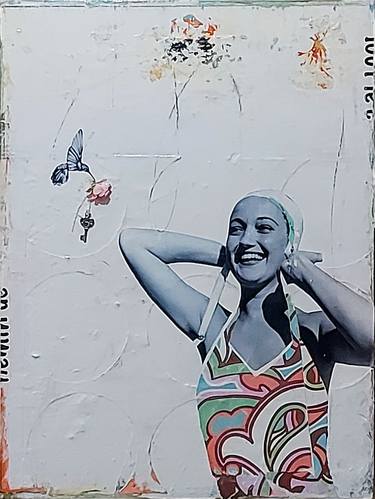 Original Contemporary Women Mixed Media by Maryline Lemaitre