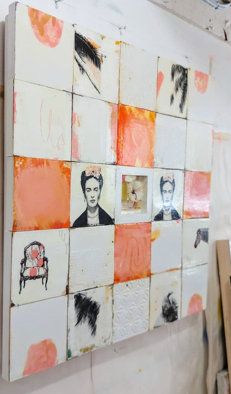 Original Contemporary Abstract Mixed Media by Maryline Lemaitre