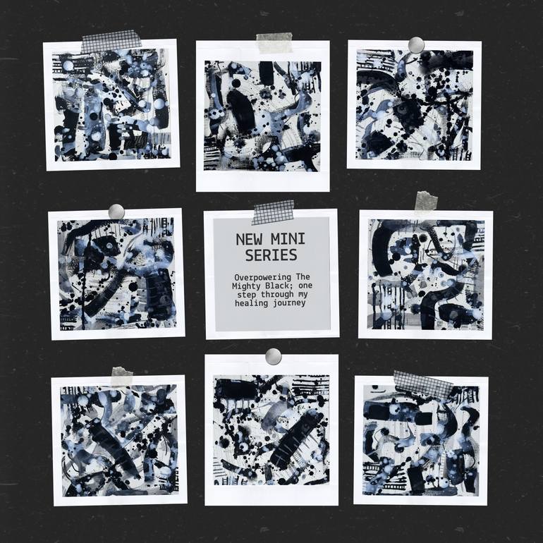 Original Abstract Expressionism Abstract Painting by Selma E Murad