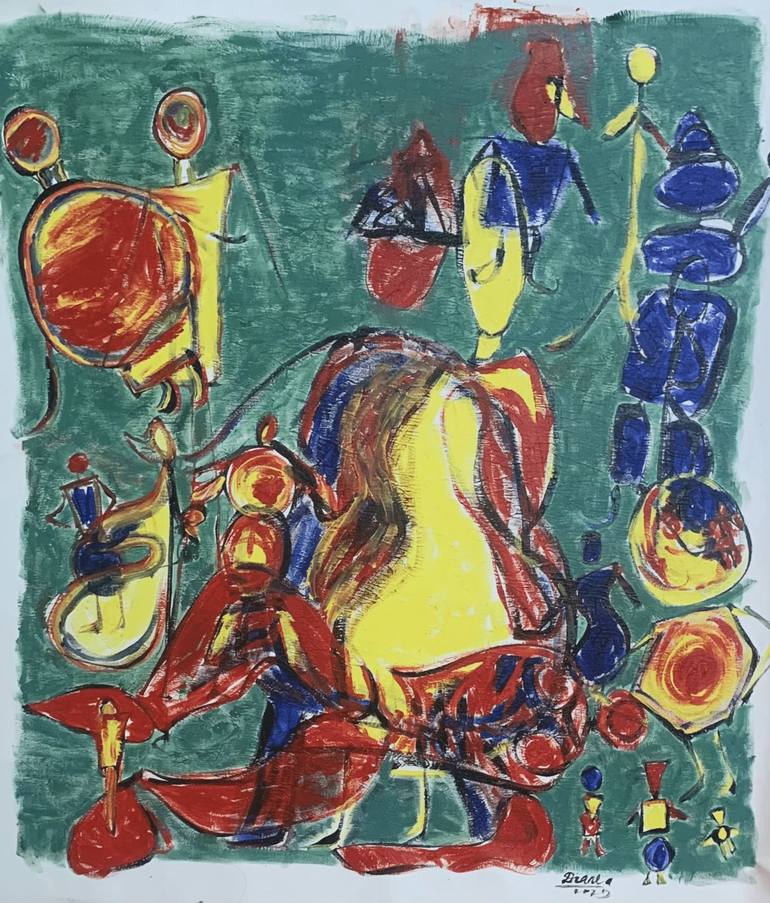 Original Abstract Expressionism Abstract Paintings by Diane'S Sketches