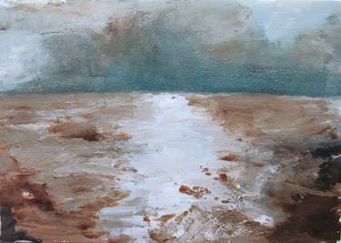 Original Abstract Expressionism Beach Paintings by L Lavalle