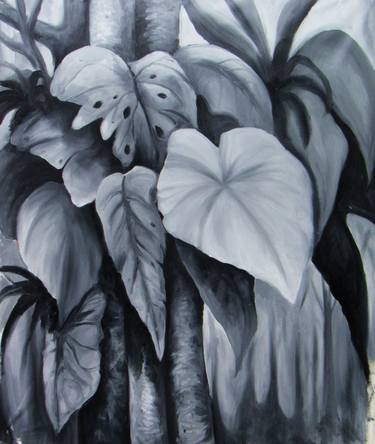 Original Black & White Botanic Paintings by L Lavalle