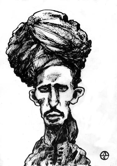 Original Black & White Classical Mythology Drawing by Dmytro Sytnikov