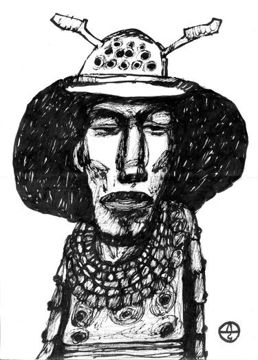 Original Black & White Classical Mythology Drawing by Dmytro Sytnikov
