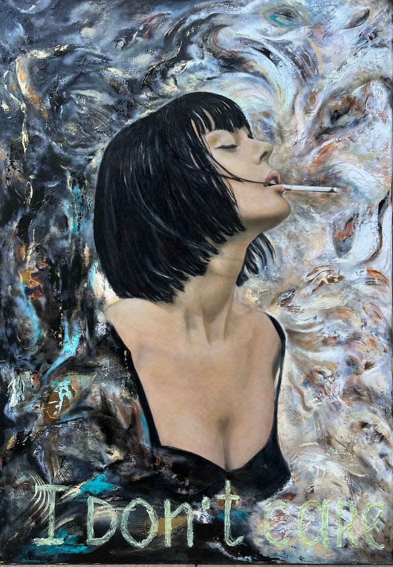 Original Realism Women Painting by Name  Is Not Important