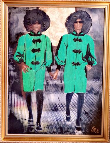Original Contemporary People Mixed Media by Helena Safari