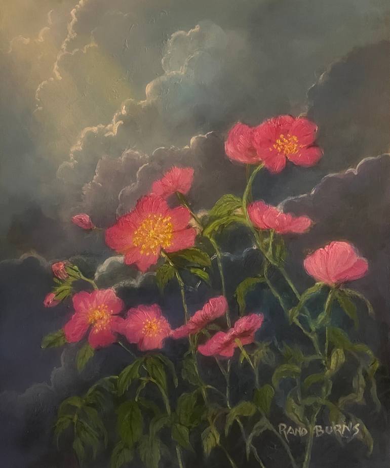 Original Floral Painting by Randy Burns | Realism Art on Canvas | I Know How The Wildflowers Felt
