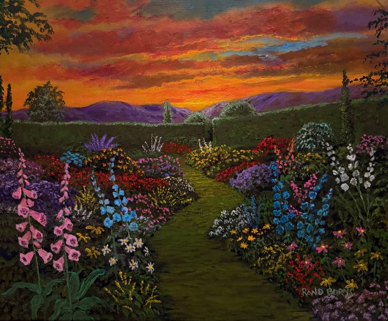 Original Light Painting by Randy Burns | Realism Art on Canvas | The Sunset Of Our Lives