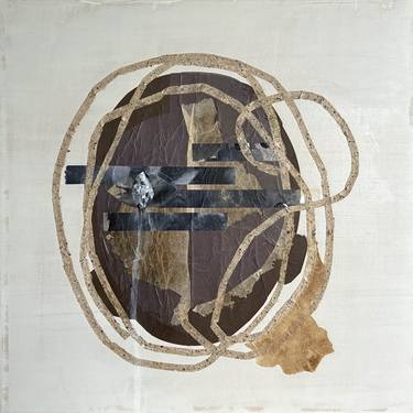 Original Abstract Expressionism Abstract Collage by Xenia Burn