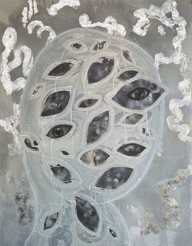 Original Abstract Expressionism Abstract Painting by Xenia Burn