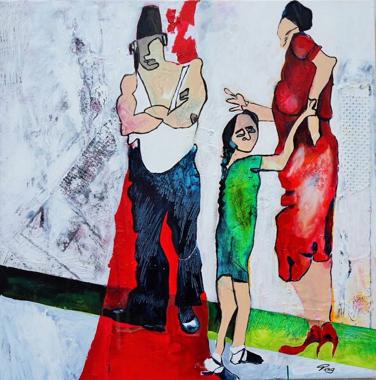 family affair Painting by Ping Frederiks |