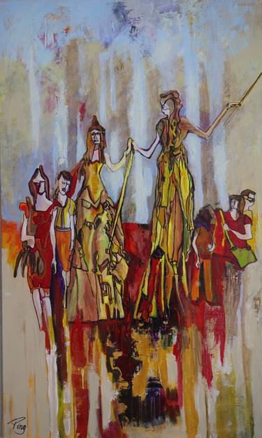 Original Expressionism Performing Arts Paintings by Ping Frederiks