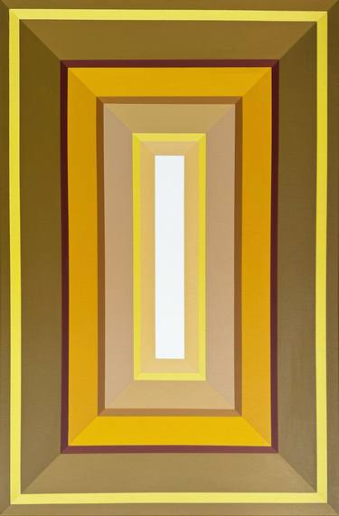 Original Art Deco Abstract Painting by Elena Alexander