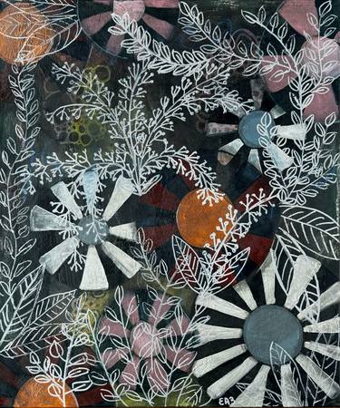 Original Abstract Botanic Paintings by Elena Alexander