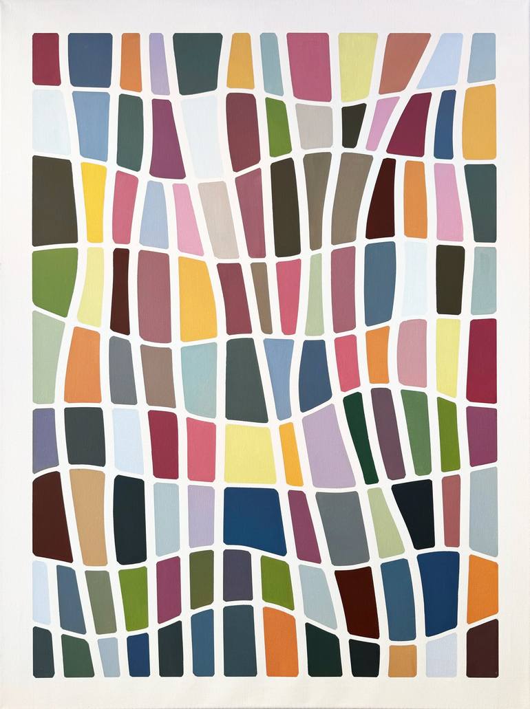Print of Geometric Abstract Paintings by Elena Alexander