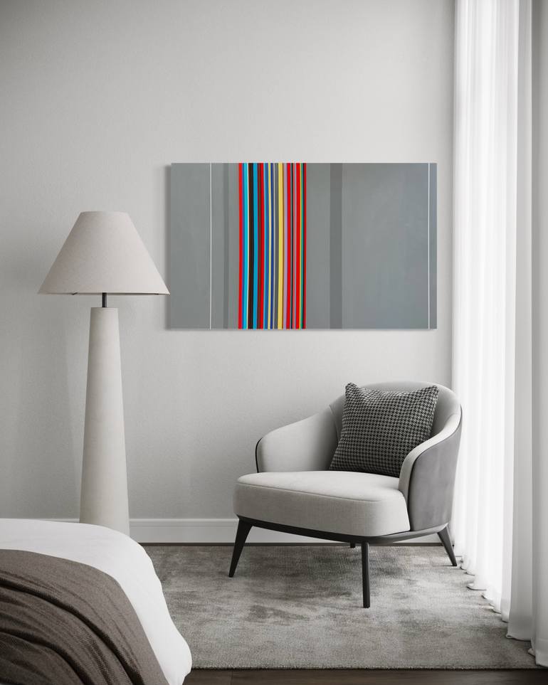 Original Abstract Geometric Painting by Elena Alexander