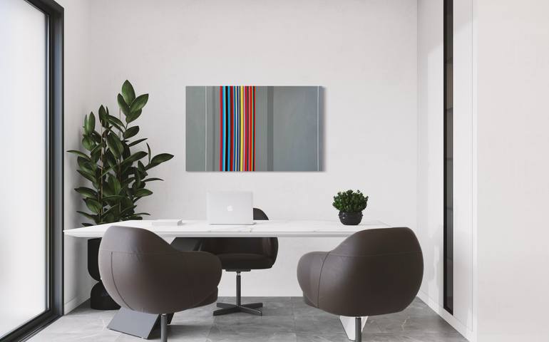 Original Abstract Geometric Painting by Elena Alexander