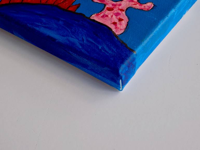 Original Folk Animal Painting by Alex Slotzkin