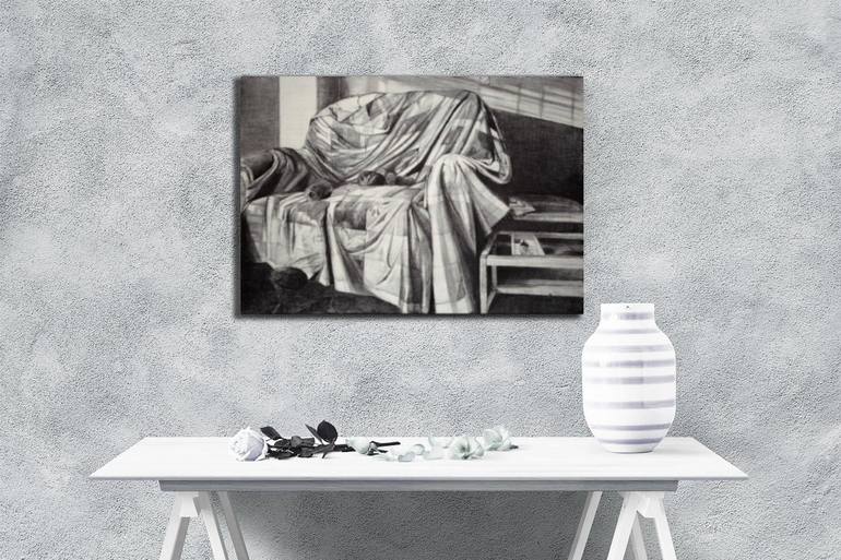 Original Black & White Still Life Drawing by Diba Esmaeilipour