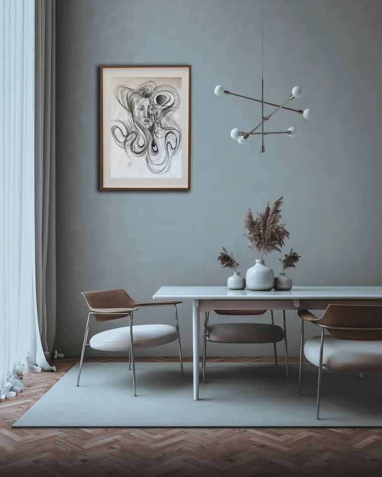 Original Contemporary Women Drawing by Diba Esmaeilipour