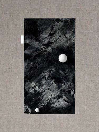 Original Geometric Abstract Painting by Gyula Takács
