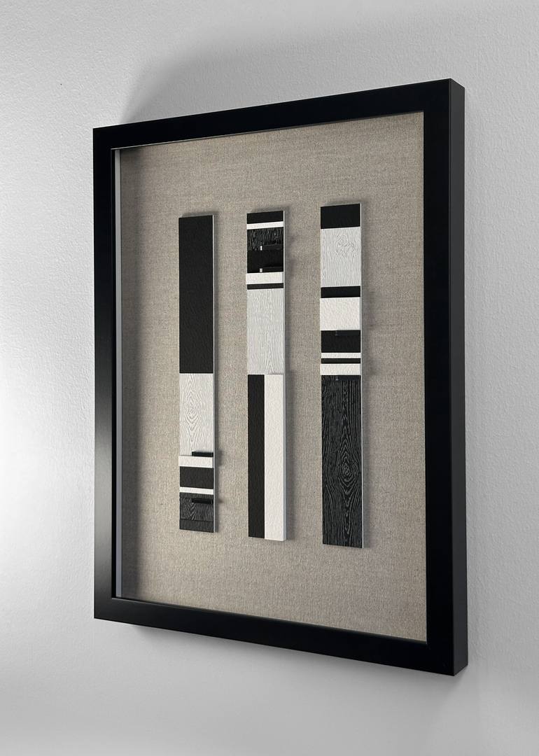Original Bauhaus Abstract Mixed Media by Gyula Takács