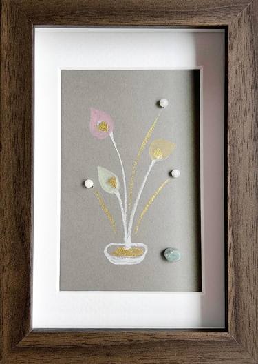 Original Abstract Expressionism Floral Paintings by Nana Chen