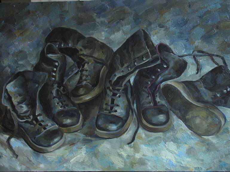van gogh painting shoes