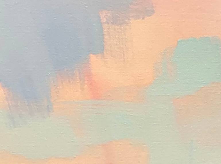 Original Color Field Painting Landscape Painting by Monique Lazard
