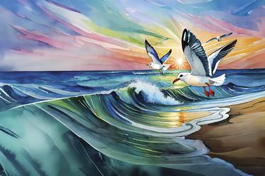 Original Conceptual Nature Mixed Media by Cabe Lindsay