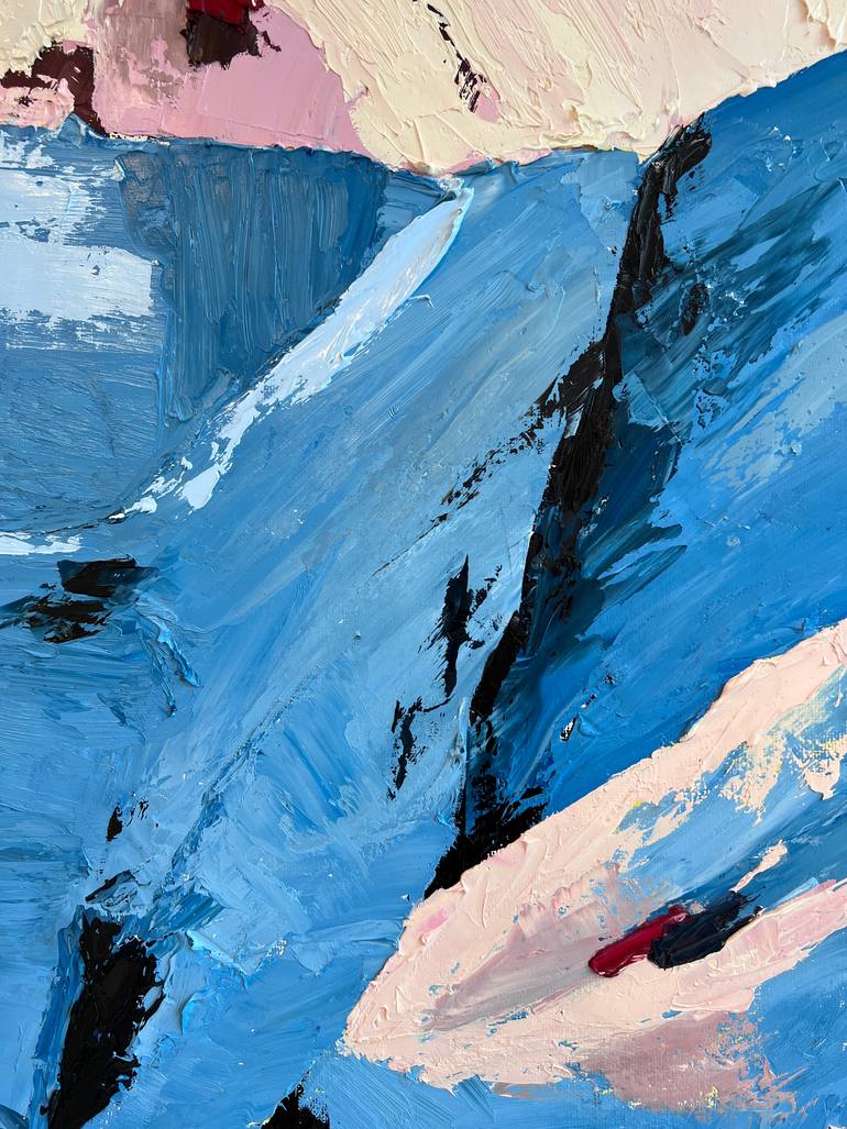 Original Abstract Landscape Painting by Roxane Pietro