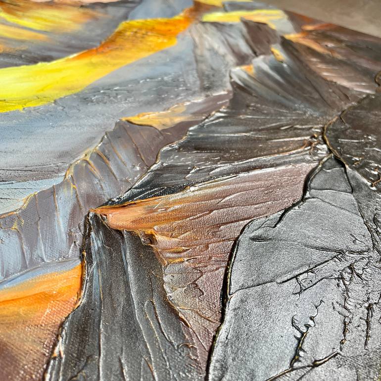 Original Abstract Landscape Painting by Anna Shkolik