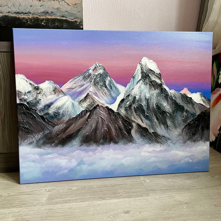 Original Abstract Landscape Painting by Anna Shkolik