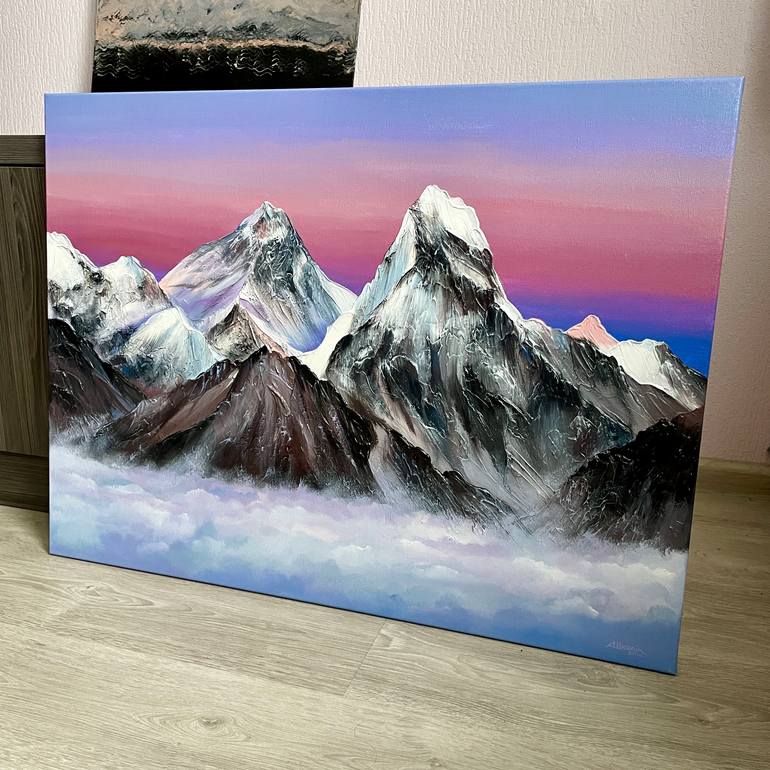 Original Abstract Landscape Painting by Anna Shkolik