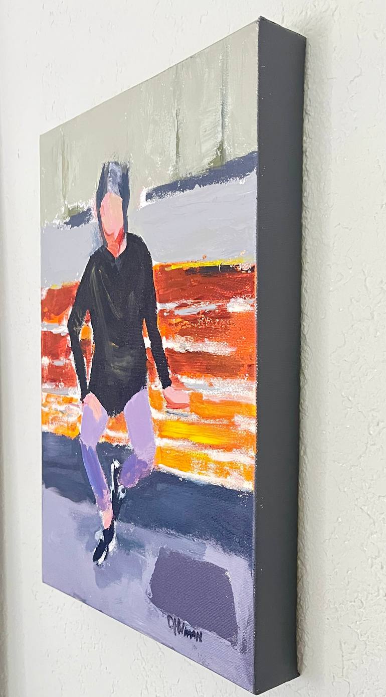 Original Painterly Abstraction People Painting by Denise Hillman