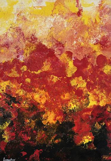 Original Abstract Expressionism Classical Mythology Painting by Francesca Toci