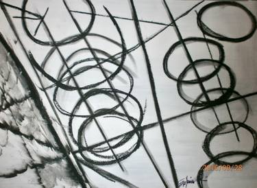 Original Abstract Drawings by Selmi Stefania