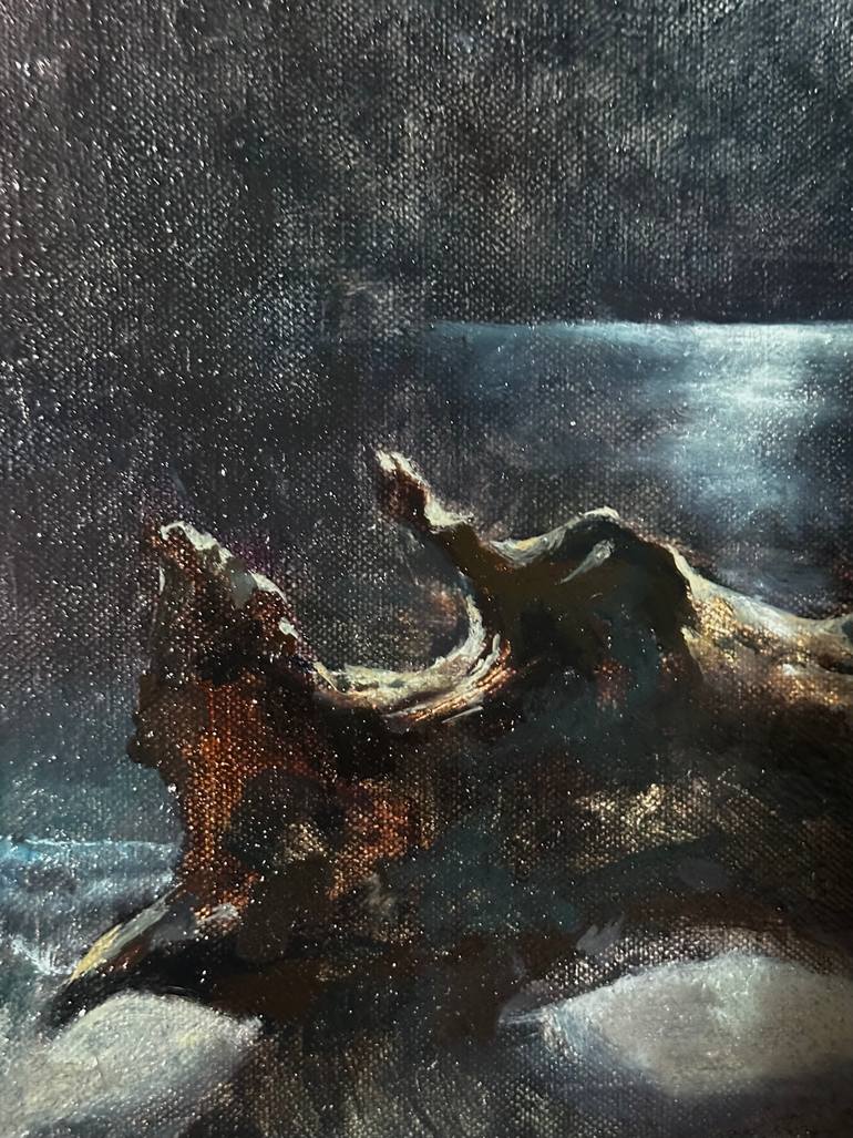 Original Impressionism Seascape Painting by Barbara Efi