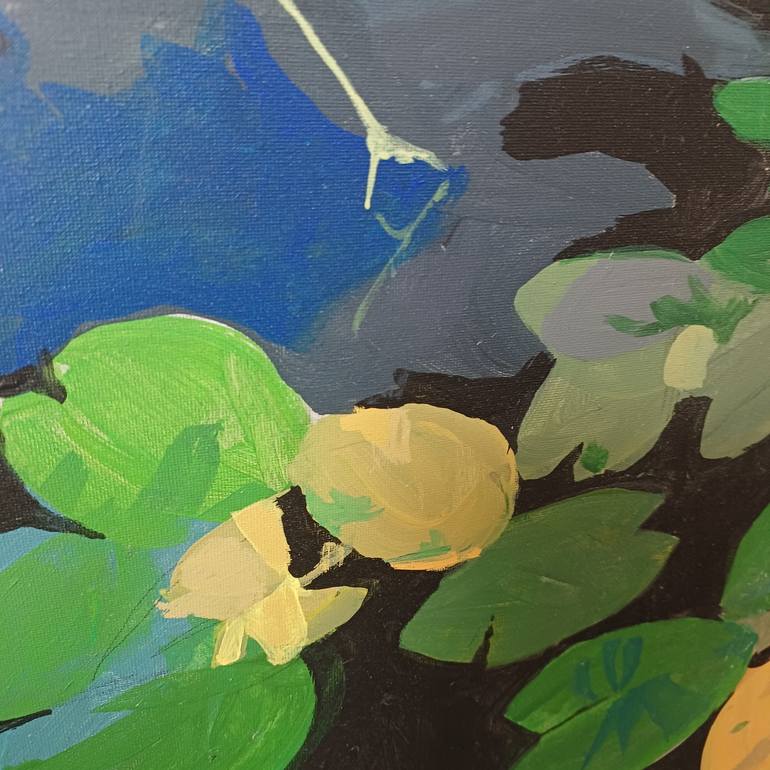 Original Abstract Landscape Painting by Tatiana Rudenko