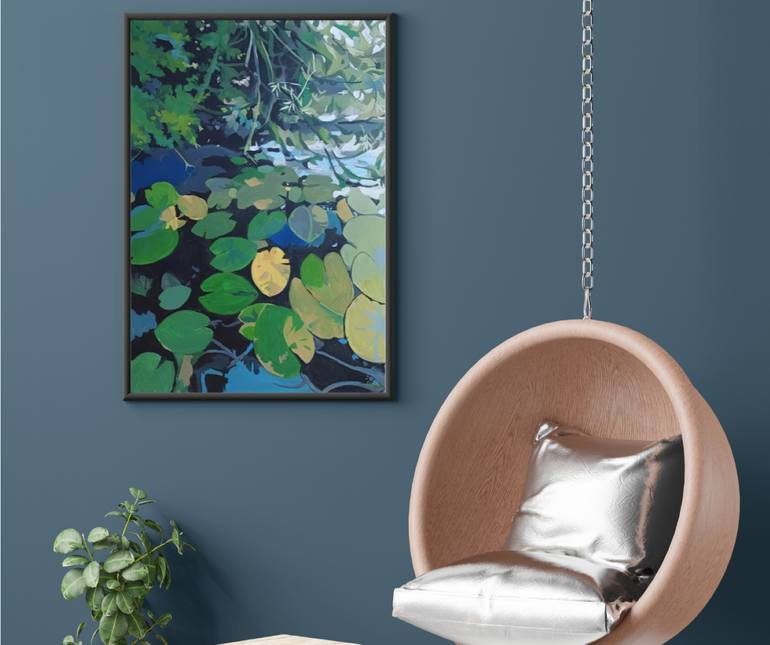 Original Abstract Landscape Painting by Tatiana Rudenko