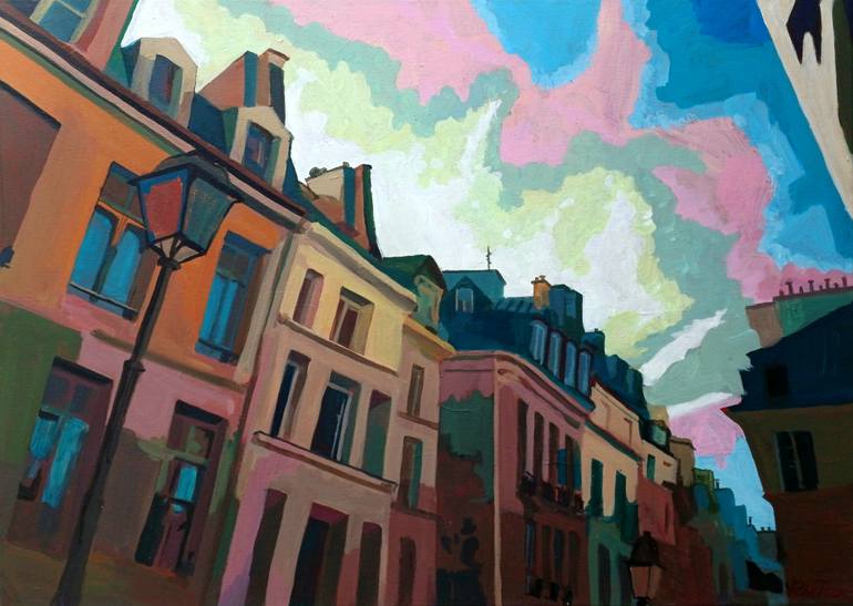 Original Contemporary Architecture Painting by Tatiana Rudenko