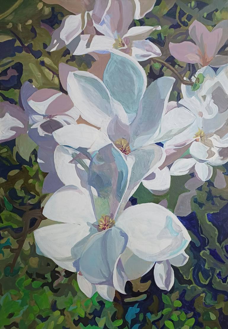 Original Contemporary Botanic Painting by Tatiana Rudenko