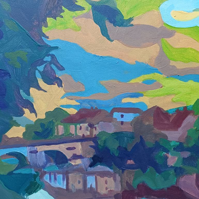 Original Contemporary Landscape Painting by Tatiana Rudenko