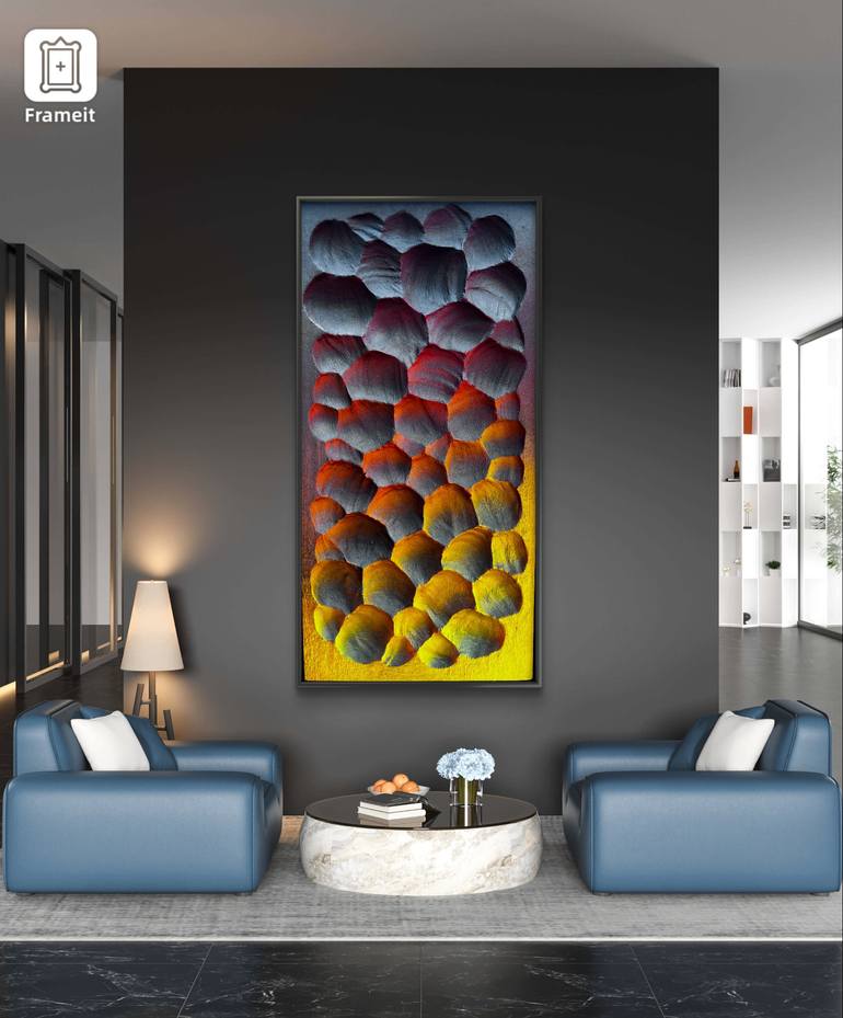 Original Abstract Expressionism Abstract Mixed Media by Dzmitry Chvaikouski