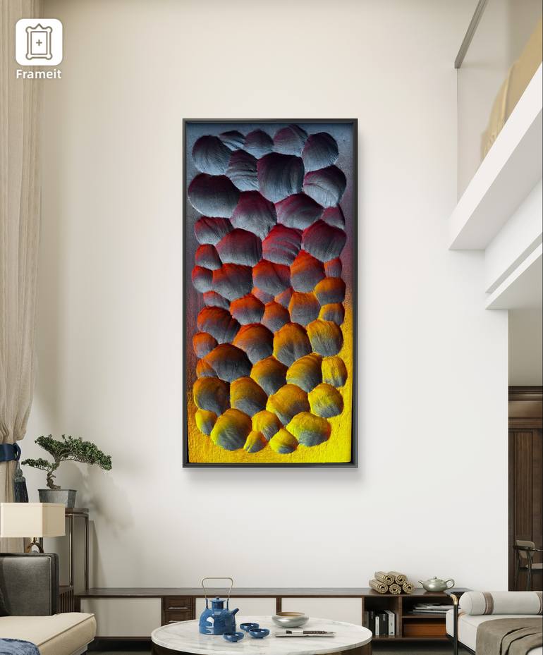 Original Abstract Expressionism Abstract Mixed Media by Dzmitry Chvaikouski