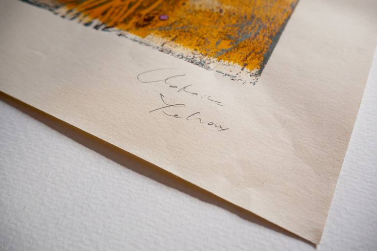 Original Fauvism Floral Printmaking by Clotaire Lehoux
